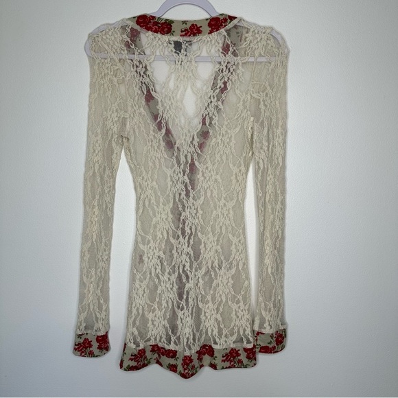 Wet Seal Lace Cardigan Size M Y2K Fairy - Picture 2 of 10